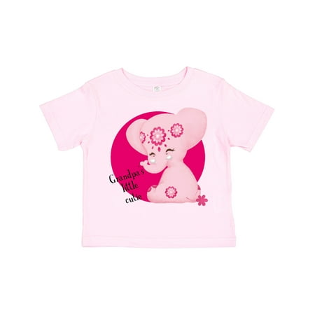 

Inktastic Grandpa s Little Cutie Pink Elephant Aditi Gift Toddler Boy Girl T-Shirt