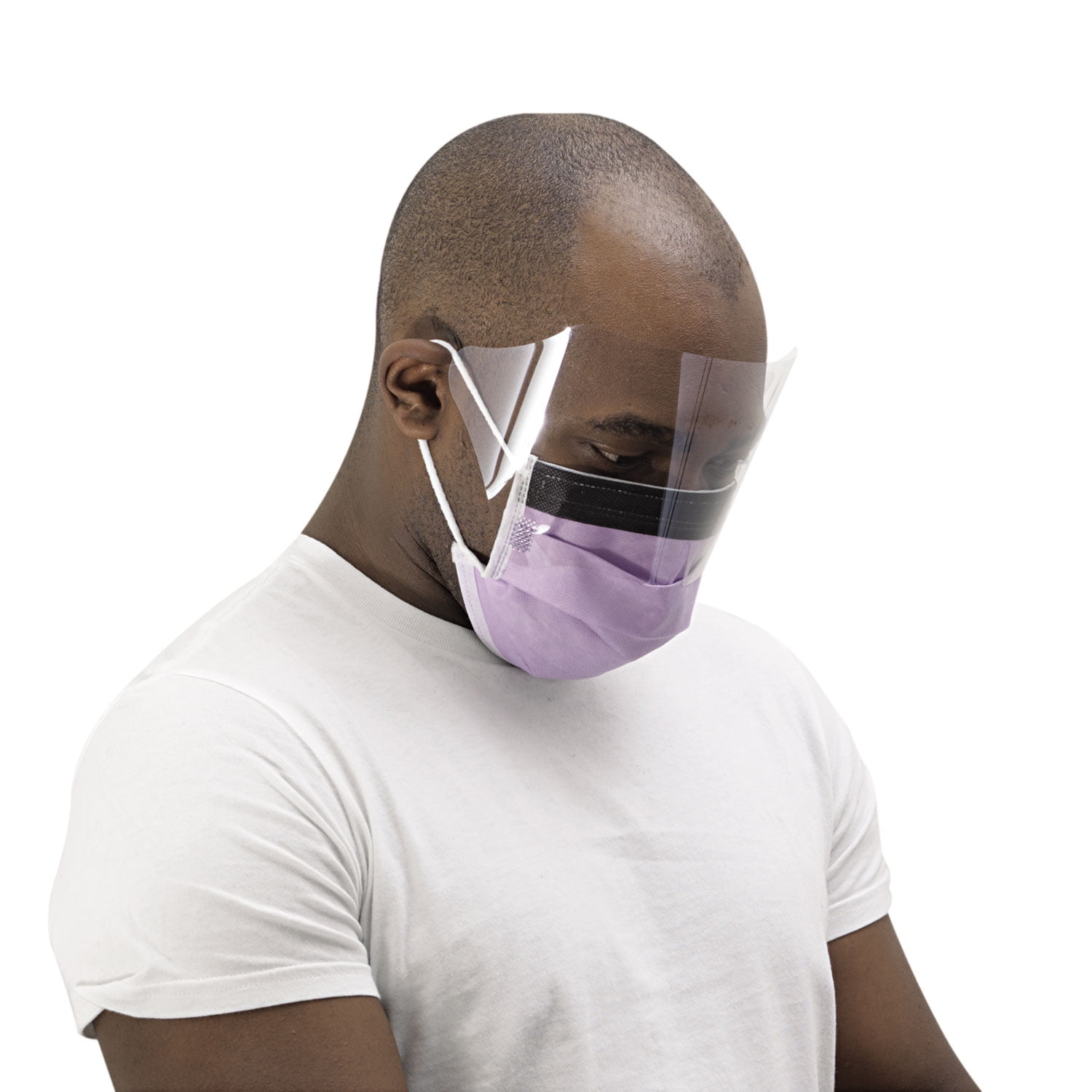 Medline, MIINON27410EL, Fluid-resistant Face Mask, 25 / Box, Purple