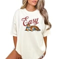 thumbnail image 5 of Retro Easy Tiger Shirt for Women and Men Trendy Vintage Unique Graphic Tee Ivory Shirt Adult 2X-Large, 5 of 5