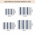 thumbnail image 5 of Navy Blue Striped Door Mat Indoor Outdoor,Geometric Grey White Vertical Stripes Non Slip Welcome Mat with Rubber Backing,Absorbent Fabric Front Door Mats Entryway Rug for Home Patio Entrance 24"x36", 5 of 9