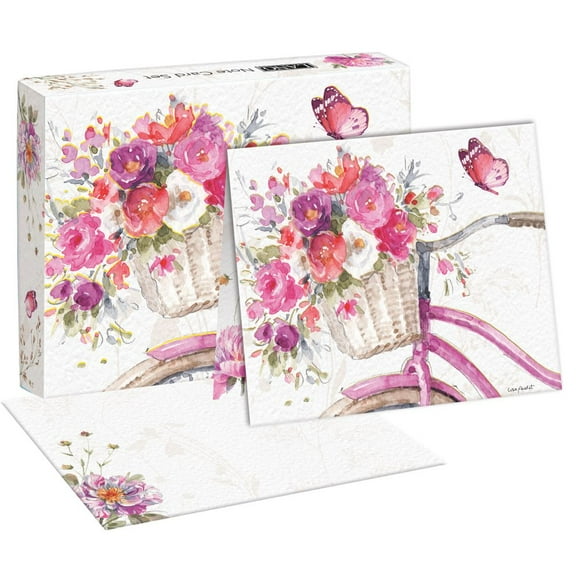Lang Brands, LLC, Blush Bicycle Boxed Note Cards