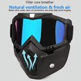 thumbnail image 2 of Gafas de protección CHAO para motocross máscara facial desmontable casco antivaho, 2 of 5