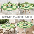 thumbnail image 7 of Green Tie Dye Round Fitted Tablecloth with Elastic Edge,Dining Table Cover Waterproof,Outdoor Round Tablecloth for Camping,Dining,Indoor and Outdoor, 7 of 7