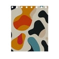 thumbnail image 4 of Teardrip Oval Curtains Black Out 63 Inch Length Curtains for Sliding Glass Doors Bedroom Living Room 2 Panels Set, 4 of 5