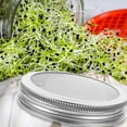 thumbnail image 3 of LOVEVER Jar Sprout Lids 8 Pcs Sprouting Jars with Bottles Strainer Wide Mouth Tops Stainless Steel, 3 of 6