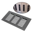 thumbnail image 3 of Grille Rectangle Shape Aluminum Alloy Wall Ventilation Cover for Cabinet Wardrobe Cupboard , 80x600mm, 3 of 8