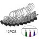 thumbnail image 1 of 12 Pcs Stainless Steel Clothes Hanger Clips for Travel, 1 of 4