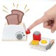 thumbnail image 4 of Wooden -Up Toaster Toy Play Kitchen Accessories Play Food Bread, Butter, Poached Egg Cutting Pretend Toys for Kid, 4 of 5