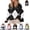 Black, variant on Womens Collared Knit Pullover Argyle Color Block Jumper Half Zip Long Sleeve Oversized Sweater Trendy Warm Casual Fall Winter Daily Tops