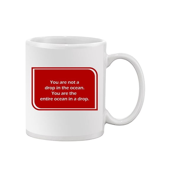Ocean Quote Design Mug Unisex's -Image by Shutterstock
