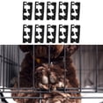 thumbnail image 1 of 10 abrazaderas para cercas de mascotas, sujetadores de recinto para mascotas, conectores fáciles de instalar, accesorios para cercas de perros, jaulas Negro, 1 of 8