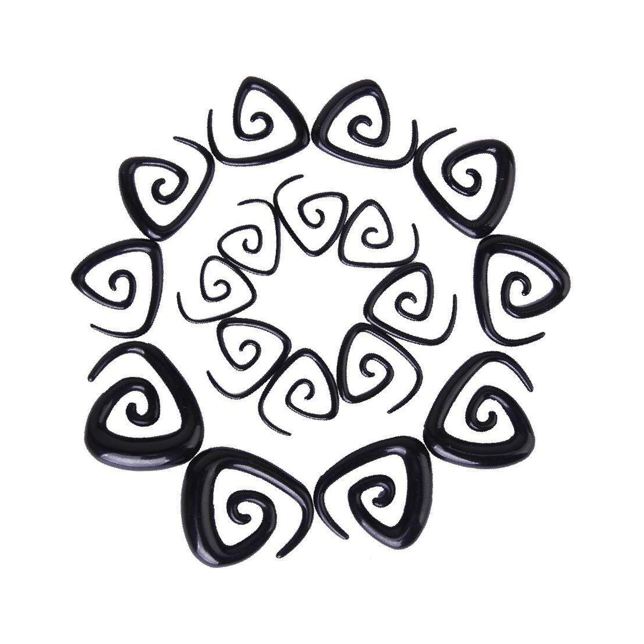 18-teiliges Dehnset Für Piercings - Tunnel & Stäbe In Verschiedenen Größen (Schwarz/Weiß)