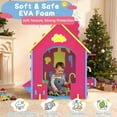 thumbnail image 3 of iRerts Kids Playhouse, EVA Foam Cottage Playhouse for Kids Ages 2+, Indoor Play House with Play Kitchen, Toddler Play Equipment Toys Pretend Playhouse for Boy Girl Gifts, No-Tools Required Assembly, 3 of 8
