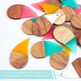 thumbnail image 4 of DIY Dangle Earring Making Kits Including Resin & Teardrop Walnut Wood Pendants Brass Earring Hooks & Jump Rings Mixed Color 96pcs/box, 4 of 6