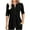 Black, variant on Half Sleeve Women V-neck Lace Patchwork Button Blouse Casual Tops