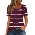 thumbnail image 1 of Usted Es Más Que una Camisa de Puntuación de Prueba, de Moda Casual Impreso Botón de Manga Corta Cuello en V para las Mujeres, 1 of 4