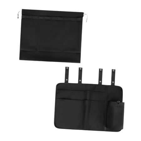 Tnarru Airplane Seat Back Bag Travel Essentials Seat Back Storage Bag Pocket Pouch Airline Seat Hanging Organizer Poly Pongee Material Suitable for parents and family travel airplane car home