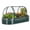 Dark Green, variant on JustSmart 4' x 2' x 1' Oval Galvanized Raised Garden Bed, Heavy Duty Metal Planter Box for Vegetables & Flowers, Green
