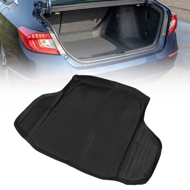 Car Trunk Mat, Rear Cargo Liner TPE Material Safe and Stable Stylish Appearance All Weather Guard for Vehicle Interior