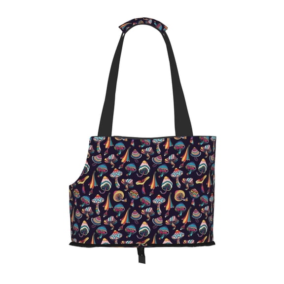 Xecao Mushroom Doodle for Cat Carrier Small Dog Handbag: The Ideal Travel Companion for Your Pet