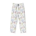thumbnail image 6 of Goofa Hand Drawn Rabbit Printed Soft Pajama Pants for Men, Wide Leg Comfy Casual Lounge Yoga Pants-Large, 6 of 9