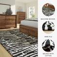 thumbnail image 3 of Signature Design by Ashley Bramshaw Abstract Area Rug 8' x 10', Black and Ivory Modern Indoor Living Room Rug, 3 of 5