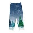 thumbnail image 4 of Kll Womens Christmas Trees Print Pajama Pants Soft Pajama Bottoms For Women Cozy Lounge Pants, 4 of 9