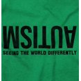 thumbnail image 2 of Autism Seeing the World Differently Plus Size Crewneck Graphic Tee Shirt Brisco Brands 2X, 2 of 5