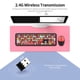thumbnail image 5 of Combo Mofii 666 2.4G Teclado Inalámbrico Mouse Combo Color Mixto 110 Teclado Juego de Mouse con Teclas Redondas Punk Marrón Claro Mofii Combo, 5 of 6