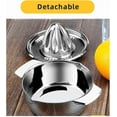 thumbnail image 2 of Manual Citrus Juicer Stainless Steel Orange Juicer Lemon Squeezer Orange Juicer Dishwasher Safe for Oranges Lemons Limes, 2 of 5