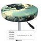 thumbnail image 4 of Disketp Bull Charging Through Waves Funda Redonda para Taburete, Funda de Cojín para Silla de Bar Suave y Elástica-13 inch, 4 of 7