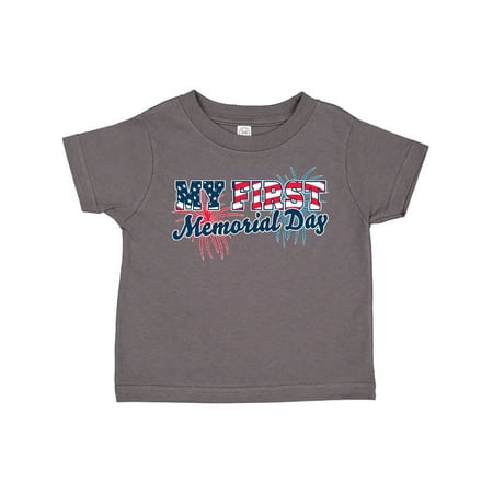 

Inktastic My First Memorial Day with Fireworks Gift Toddler Boy or Toddler Girl T-Shirt