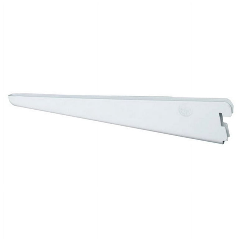 Rubbermaid 6.5 in. White Twin Track Bracket for Wood Shelving