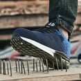 thumbnail image 7 of MGEZCOO Men's & Women's Steel Toe Work Shoes with Air Cushion Sole, Lightweight Breathable Safety Sneakers, 7 of 7