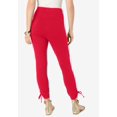 thumbnail image 2 of Roaman's Women's Plus Size Side Tie Ruched Capri, 2 of 3
