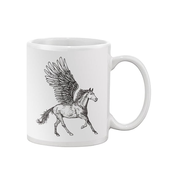 White Pegasus Mug - SPIdeals Designs,