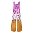 thumbnail image 4 of Letdown Boys Girls Bib Overalls Pants Loose Romper Adjustable Straps Ice-Cream Clothes Jumpsuit with Pockets Kids Summer Outfit 5-14 Years, 4 of 4