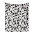 thumbnail image 1 of Polka Dots Soft Flannel Fleece Throw Blanket, Circular Eggs Like Spots or Blemishes on a Plain Background, Cozy Plush for Indoor and Outdoor Use, 50" x 60", Charcoal Grey Blush, by Ambesonne, 1 of 5