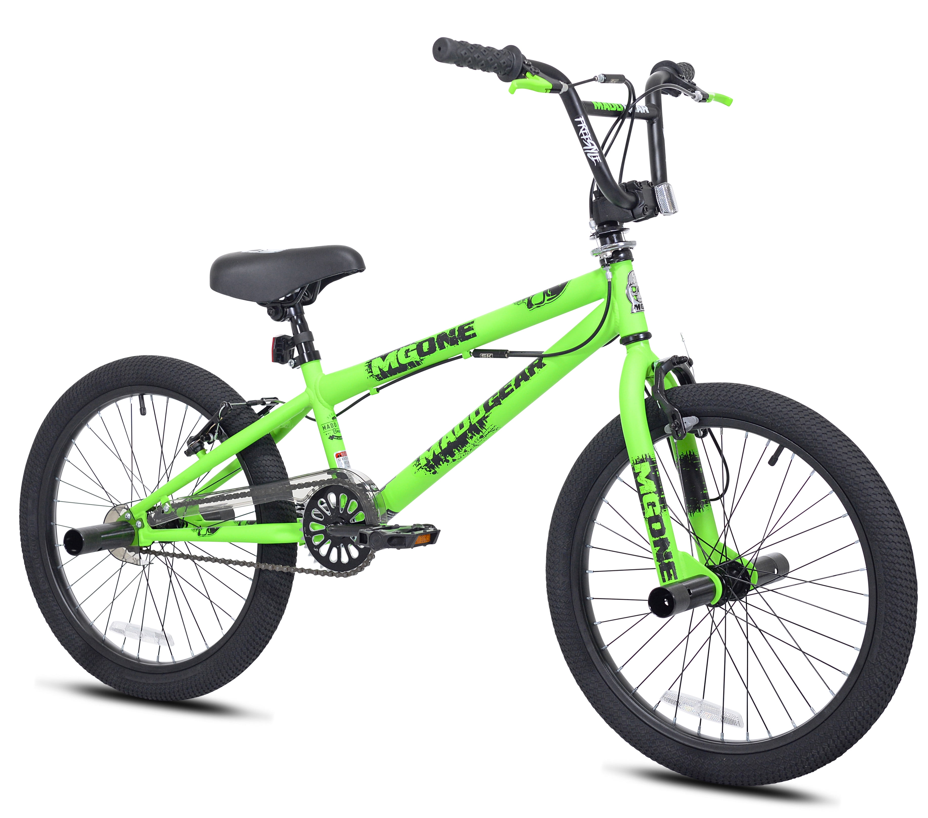 Madd Gear 20-inch Boy's Freestyle BMX Bicycle, Green