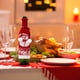 thumbnail image 3 of Fiudx Ofertas del día Juego de botellas de vino tinto de punto con adornos navideños Revisado por pedido Juego de botellas de vino de punto con muñeco de nieve anciano Juego de vino que cambia de col, 3 of 5