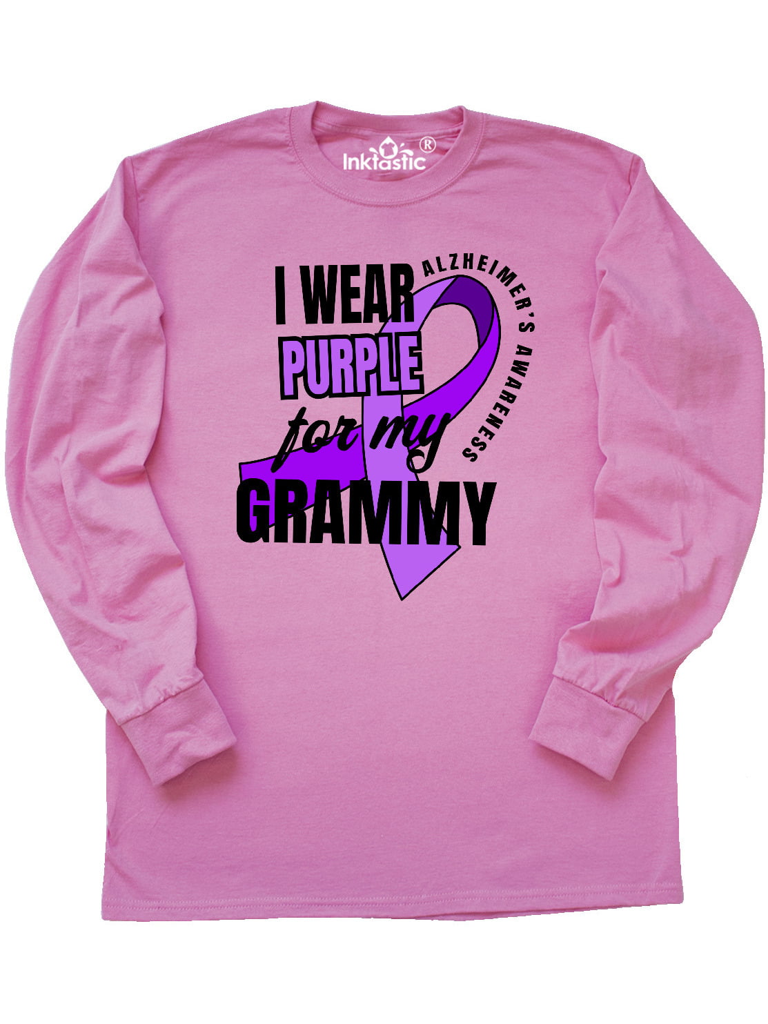 Purple Ribbon Shirt Gift for Alzheimer's Warrior American Flag Alzheimer's Awareness Support Squad Shirt
