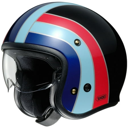 Shoei JO Nostalgia TC-10 Blue Black Helmet size Large