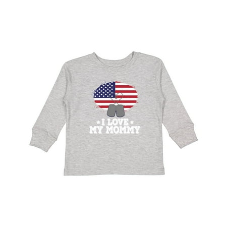 

Inktastic Military I Love My Mommy Boys or Girls Long Sleeve Toddler T-Shirt