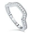 thumbnail image 1 of 1/3ct Diamond Curved Ring 14K White Gold, 1 of 2