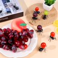 thumbnail image 1 of TORUBIA 36 Pcs Fruit Forks Bistro Cocktail Forks Tasting Appetizer Forks Set Mini Cake Forks, Cute Ants Design (Ant) Black, 1 of 9