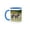 Blue/White, variant on 3drose, Africa, Kenya, Masai Mara. Plains Zebra, Equus Quagga., 15oz Mug