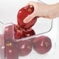 thumbnail image 5 of mDesign Plastic Household Storage Organizer Bins with Open Front, 8 Pack, Clear, 5 of 9