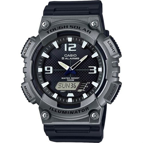 Casio Men's Solar Sport Combination Black and Gunmetal Watch AQS810W-1A4V