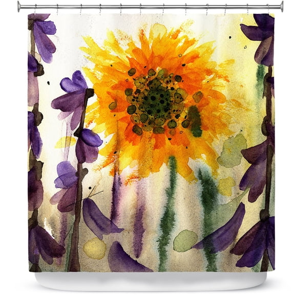 Shower Curtains 70" x 84" from DiaNoche Designs by Dawn Derman - Wildflowers