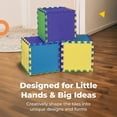 thumbnail image 4 of MioTetto Non-Toxic Foam Play Mat for Babies & Kids, Interlocking Puzzle Tiles, Purple-Canary-Emerald-Indigo, 18 Pieces – Perfect for Tummy Time, Crawling, Nursery, Playroom, or Gym, 4 of 10